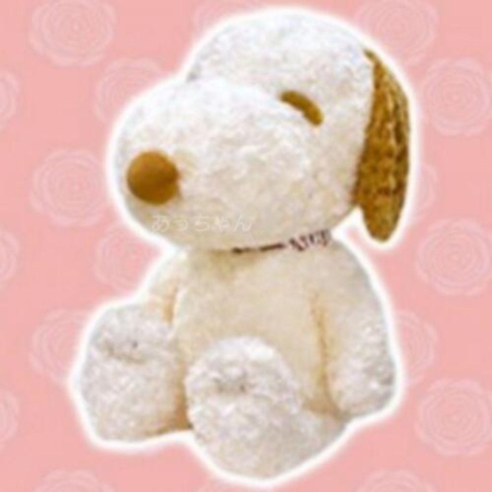 Snoopy - Yurufuwa Rose Fur Big Plush